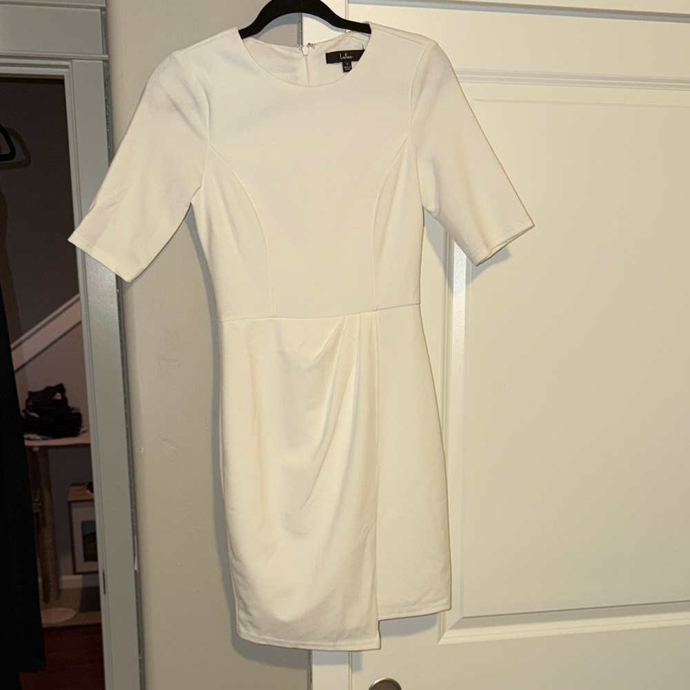 Lulu's Cream Midi Dress